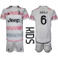 Dětský Fotbalový dres Juventus Danilo Luiz #6 2023-24 Venkovní Krátký Rukáv (+ trenýrky)